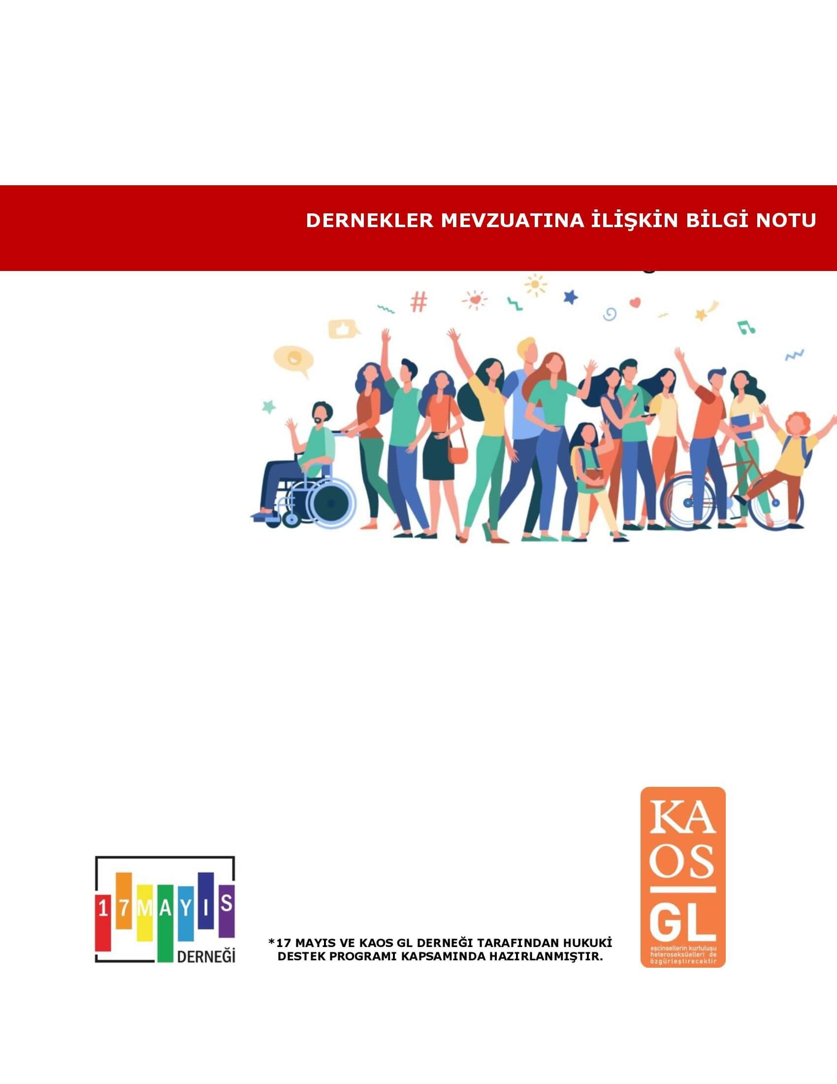 Dernekler Mevzuatına İlişkin Bilgi Notu - Ayrımcılığa Karşı Gökkuşağı Derneği